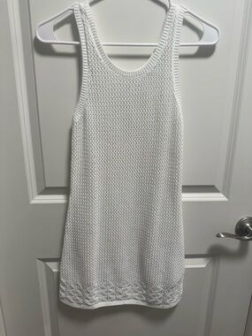 abercrombie kids White Knit Tank Mini Dress